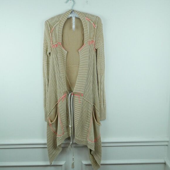 Free People Sweaters - Free People XS Cardigan Chunky Knit Goblincore Fairy Grunge Boho Asymmetric